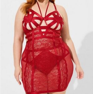 Torrid Strappy Heart Open Cup Chemise 2